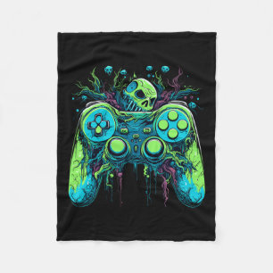 Spooky Cool Gaming Controller Videogame 1 Fleece Deken