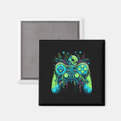 Spooky Cool Gaming Controller Videogame 1 Magneet (Voorkant / Achterkant)