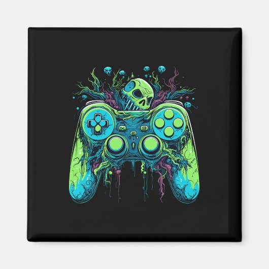 Spooky Cool Gaming Controller Videogame 1 Magneet (Voorkant)