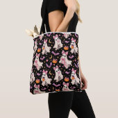 Spooky Coquette Ghost Halloween Tote Bag (Dichtbij)