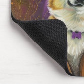 Spooky Corgi Dog Halloween Witch Pumpkin Muismat (Hoek)