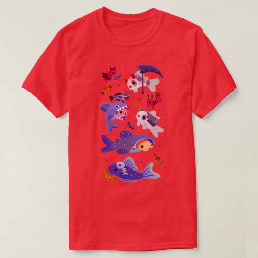 Spooky Cory cats T-shirt (Design voorkant)