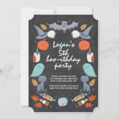 Spooky Costume Birthday Party Invitation Kaart (Voorkant)