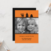 Spooky Costumes Halloween-fotokaart Kaart (Voorkant / Achterkant in situ)