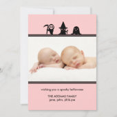 Spooky Costumes Halloween-fotokaart Kaart (Voorkant)