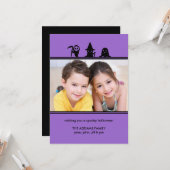 Spooky Costumes Halloween-fotokaart Kaart (Voorkant / Achterkant in situ)