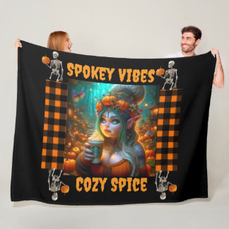Spooky & Cosy Pumpkin Spice Gnome Deken - Herfst