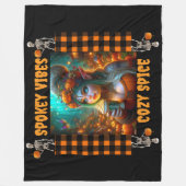 Spooky & Cosy Pumpkin Spice Gnome Deken - Herfst (Voorkant)