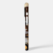 Spooky Cozy iPhone Case Ghost Pumpkin Bookshelf (Achterkant / Links)