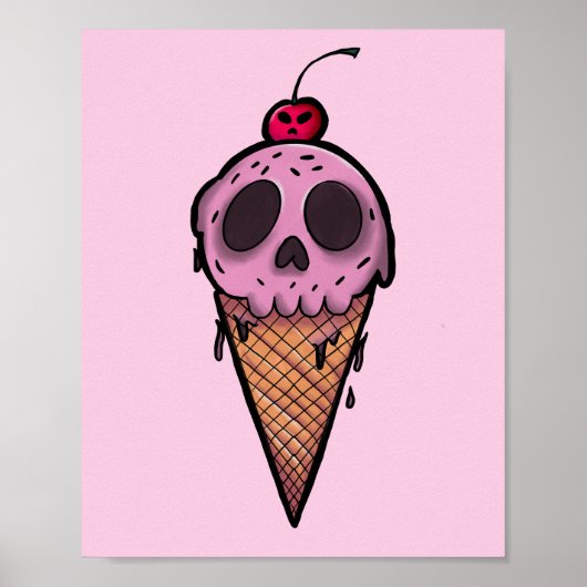 Spooky Cream Poster (Voorkant)