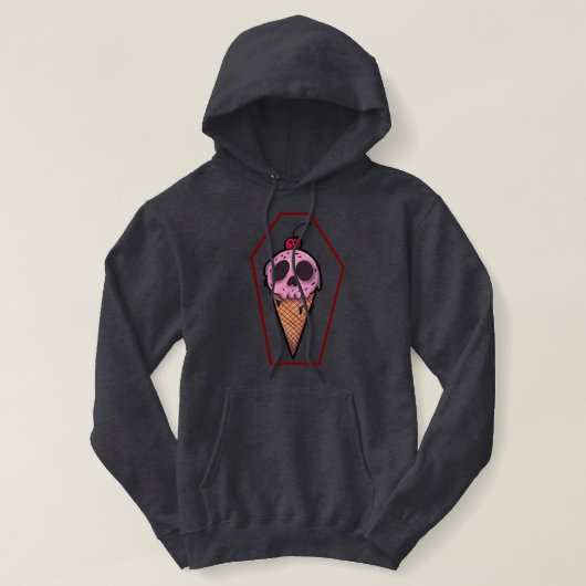 Spooky  Cream Unisex Hoodie (Design voorkant)