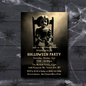 Spooky Creepy Doll Halloween Party Kaart