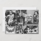 Spooky Creepy Dolls Black en White Halloween Kaart (Voorkant)