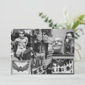 Spooky Creepy Dolls Black en White Halloween Kaart (Staand voorkant)