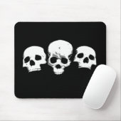 Spooky Creepy Skulls Halloween Mousepad Muismat (Met muis)