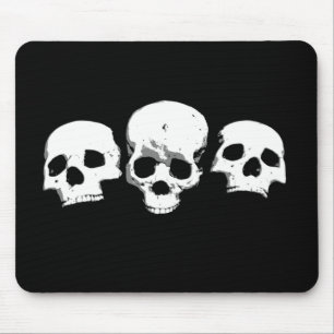 Spooky Creepy Skulls Halloween Mousepad Muismat