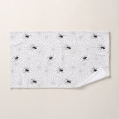 Spooky Creepy Spider Web Halloween Bad Handdoek (Handdoek)