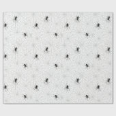 Spooky Creepy Spider Web Halloween Cadeaupapier (Vlak)
