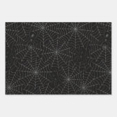 Spooky Creepy Spider Web Halloween Inpakpapier Vel (Voorkant 2)