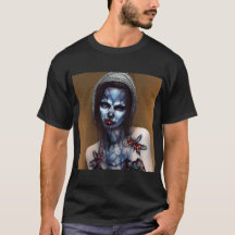 Spooky Creepy Woman T-Shirt