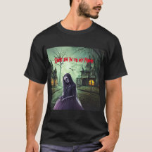 Spooky Creepy Woman T-Shirt