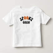 Spooky Crew Halloween Bijpassende Familie Kinder Shirts (Voorkant)