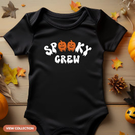 Spooky Crew Halloween Bijpassende Familie Romper