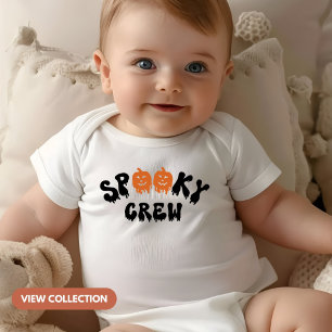 Spooky Crew Halloween Bijpassende Familie Romper
