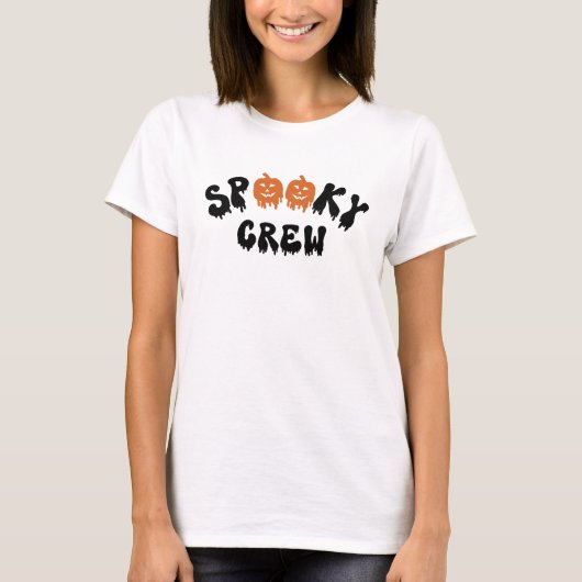 Spooky Crew Halloween Matching Familie Vrouwen T-shirt (Voorkant)