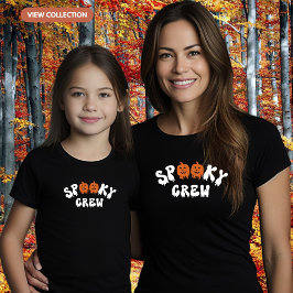 Spooky Crew Halloween Matching Familie Vrouwen T-shirt
