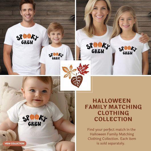 Spooky Crew Halloween Matching Familie Vrouwen T-shirt