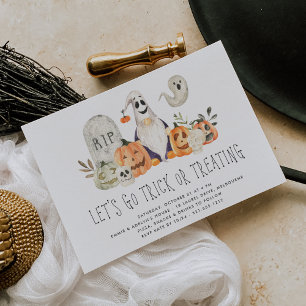 Spooky Crew Kinder Halloween Trick of Treking Part Kaart