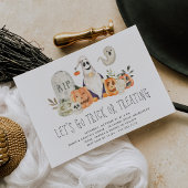 Spooky Crew Kinder Halloween Trick of Treking Part Kaart