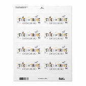 Spooky Critters Etiket (Full Sheet)