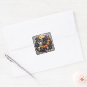 Spooky Critters Halloween Square Sticker (Envelop)