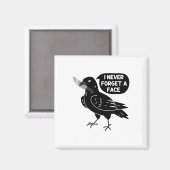 Spooky Crow met mes Magneet (Voorkant / Achterkant)