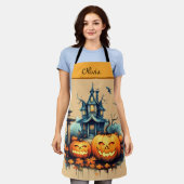 Spooky Custom All-Over Print Halloween Schort (Gedragen)