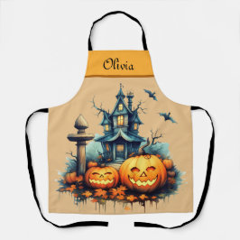 Spooky Custom All-Over Print Halloween Schort
