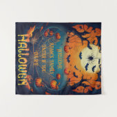 Spooky Custom Halloween Wall Hanging Wandkleed (Voorkant (horizontaal))