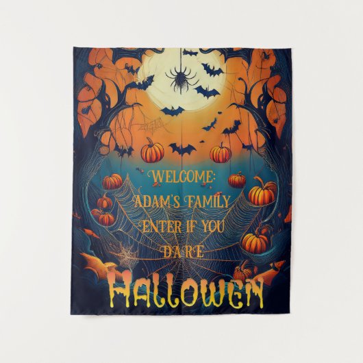 Spooky Custom Halloween Wall Hanging Wandkleed (Voorkant)
