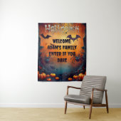 Spooky Custom Halloween Wall Hanging Wandkleed (In situ)