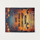 Spooky Custom Halloween Wall Hanging Wandkleed (Voorkant (horizontaal))