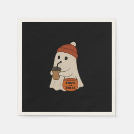 Spooky Cute Adorable Ghost Red Beanie Halloween  Servet