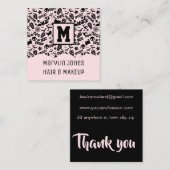 SPOOKY CUTE AND SPOOOKY HALLOEEN VIERKANTE VISITEKAARTJE (Voorkant / Achterkant)