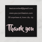 SPOOKY CUTE AND SPOOOKY HALLOEEN VIERKANTE VISITEKAARTJE (Achterkant)