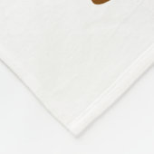 Spooky Cute Black Dog with Ghost  Fleece Deken (Hoek)