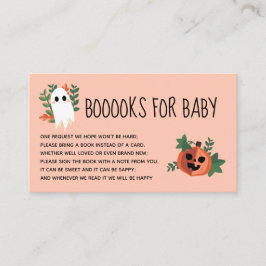 Spooky Cute Blush Roze Boeken voor Baby Informatiekaartje