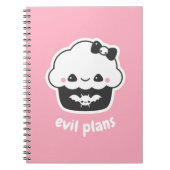 Spooky Cute Evil Plans Cupcake Notitieboek (Voorkant)