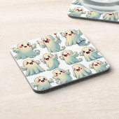 Spooky Cute Ghosts: Hauntingly Fun! Bier Onderzetter (Linkerzijde)