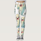 Spooky Cute Ghosts: Hauntingly Fun! Leggings (Voorkant)